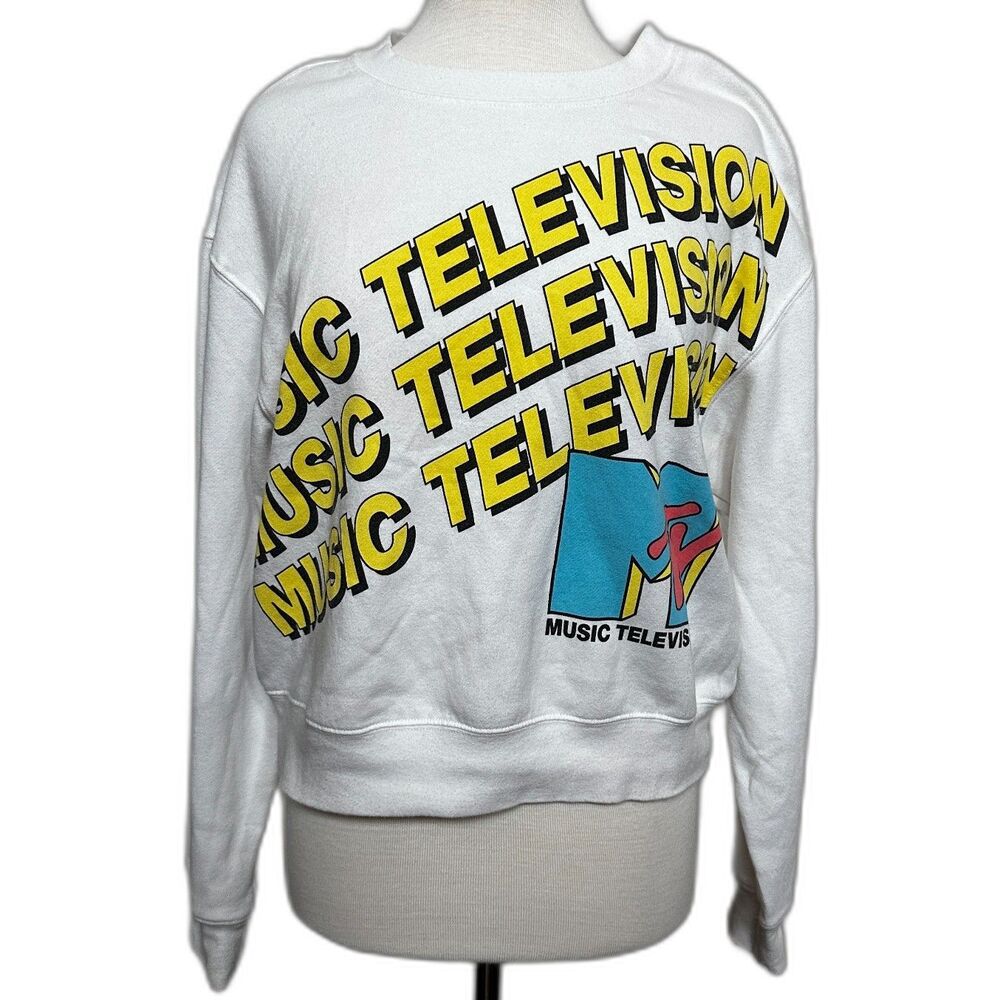 Retro Reproduction MTV Cropped Sweatshirt - Women XL